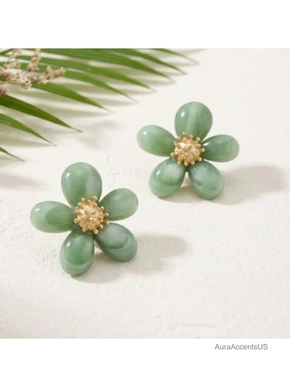 Acrylic Flower Stud Earrings Chunky Floral Statement Jewelry Party Gift